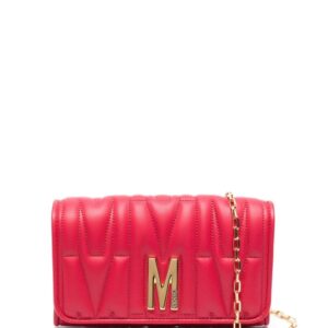 Moschino logo-quilted crossbody bag
