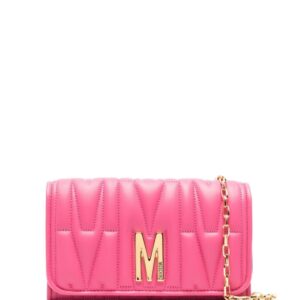 Moschino logo-quilted crossbody bag