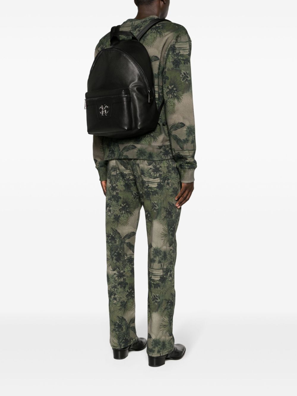 Roberto Cavalli Mirror Snake-plaque leather backpack - Image 2