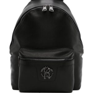 Roberto Cavalli Mirror Snake-plaque leather backpack