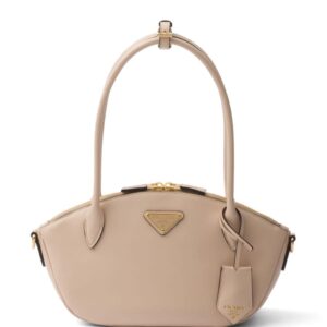 Prada small triangle-logo leather handbag
