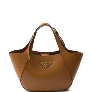 Prada medium triangle-logo tote bag