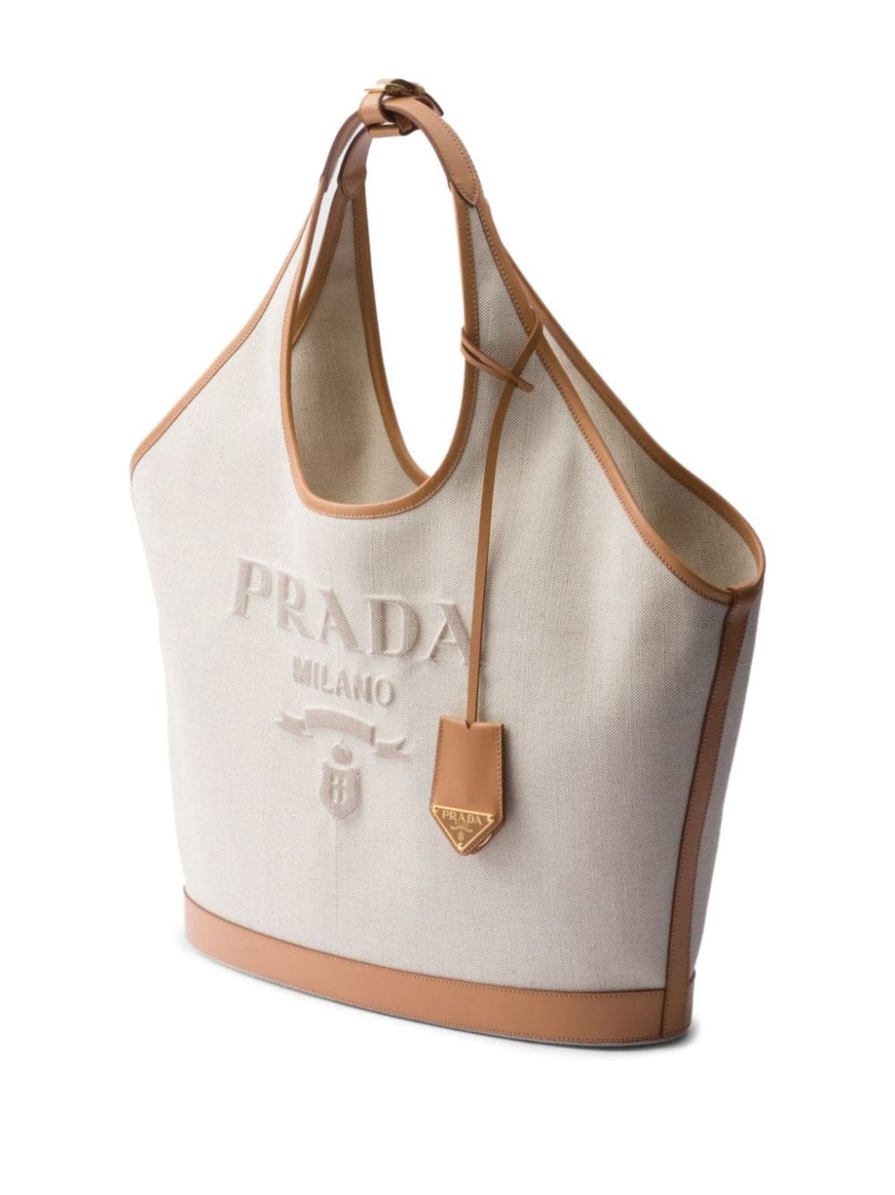 Prada large logo-embroidered tote bag - Image 5