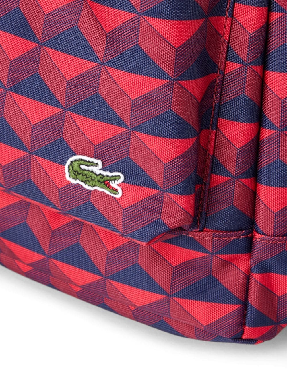 Lacoste geometric-print logo-appliqué backpack - Image 4