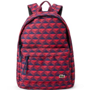 Lacoste geometric-print logo-appliqué backpack