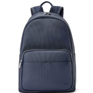 Lacoste logo-appliqué faux-leather backpack