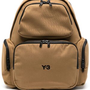 Y-3 logo-embroidered padded backpack