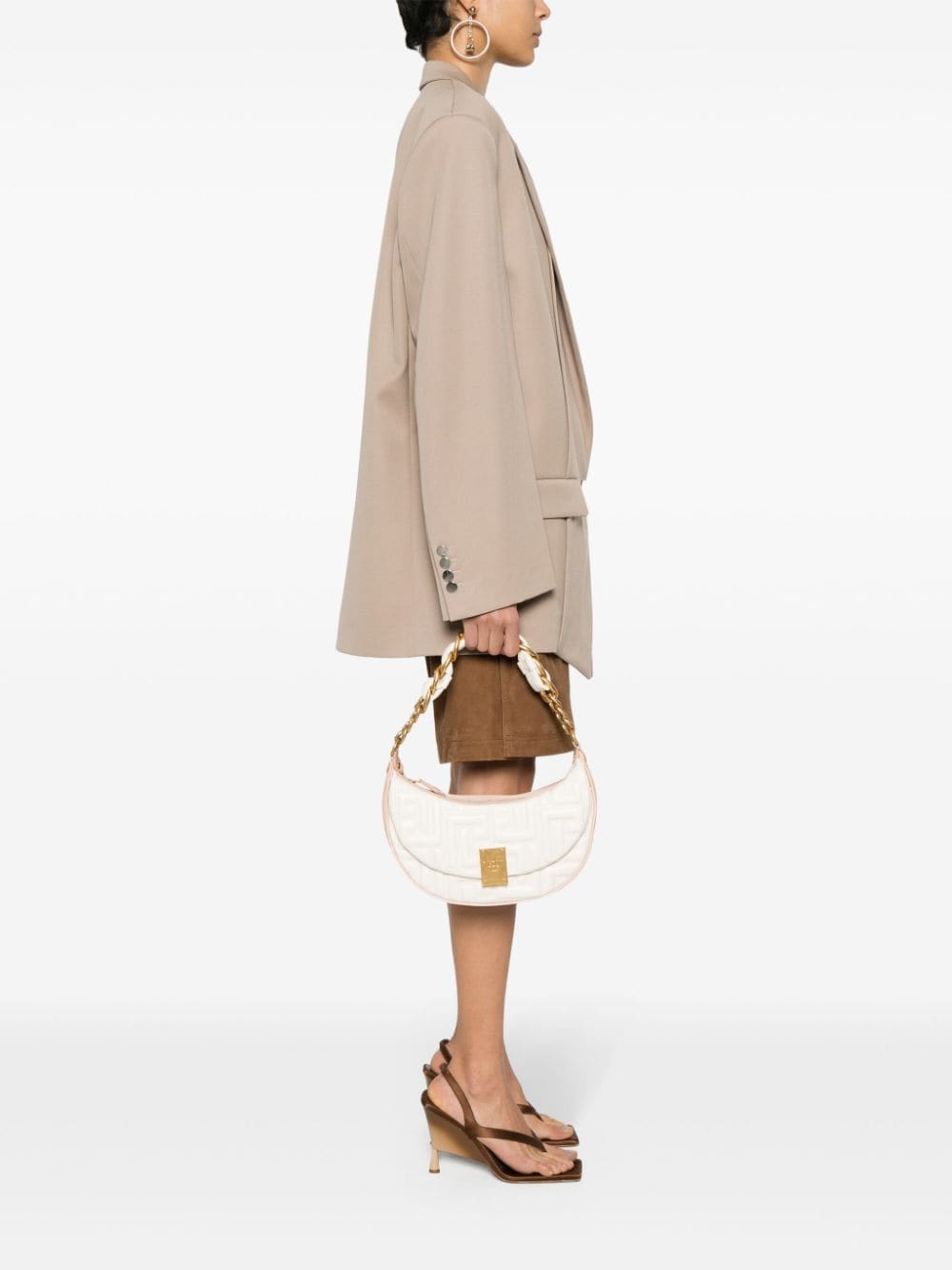 Balmain 1945 leather shoulder bag - Image 2