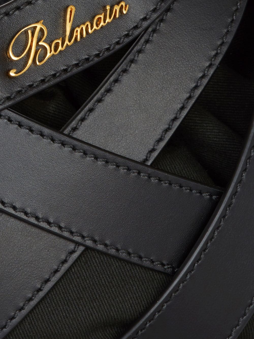 Balmain basketweave leather tote bag - Image 5