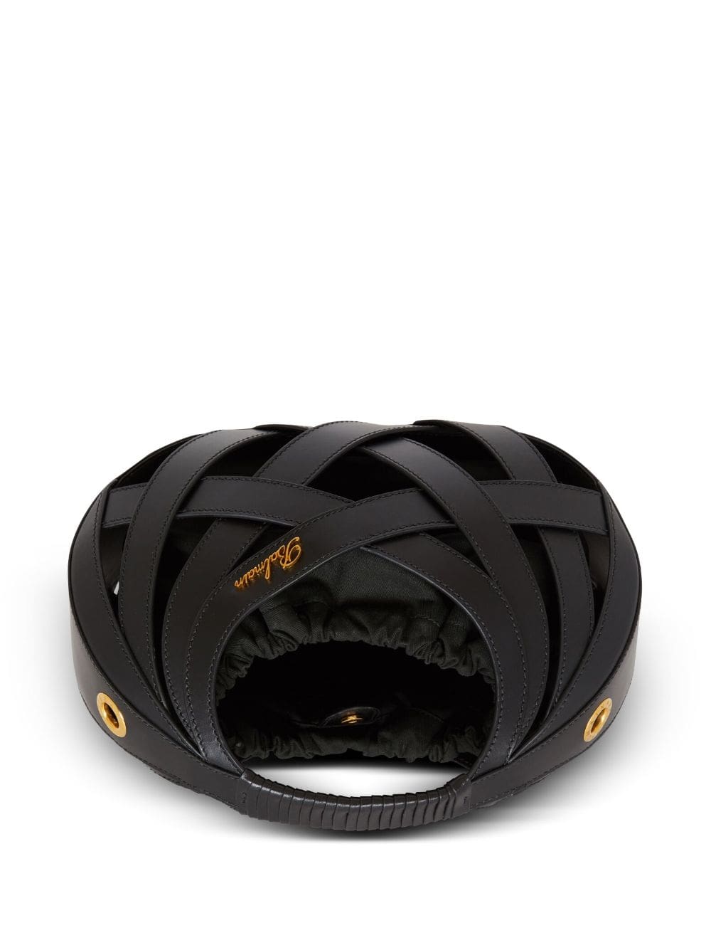 Balmain basketweave leather tote bag - Image 4