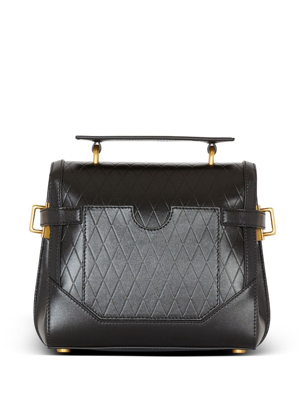 Balmain B-Buzz 23 grid-debossed leather tote bag - Image 5