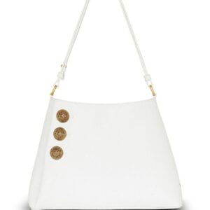 Balmain Emblème leather shoulder bag