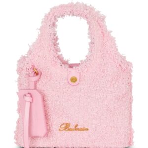 Balmain mini B-Army Grocery tweed bag