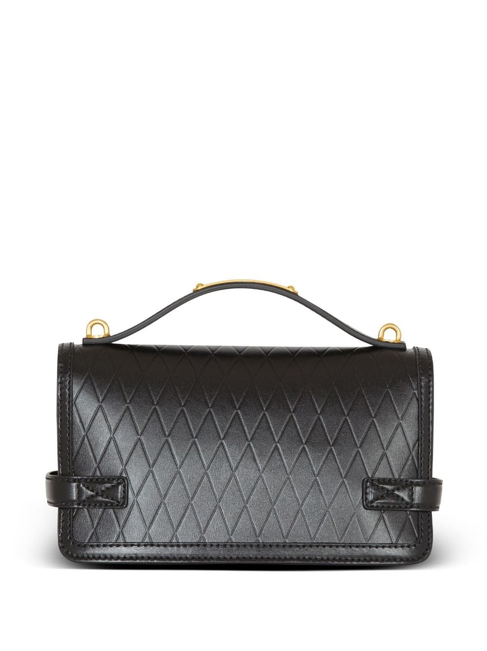 Balmain B-Buzz 24 grid-debossed leather tote bag - Image 4