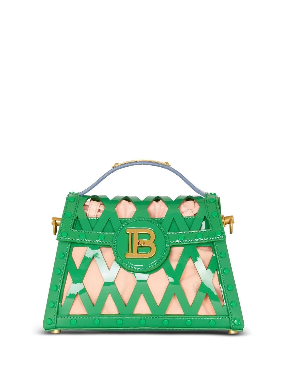 Balmain B-Buzz Dynasty openwork leather tote bag