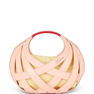 Balmain basketweave leather tote bag