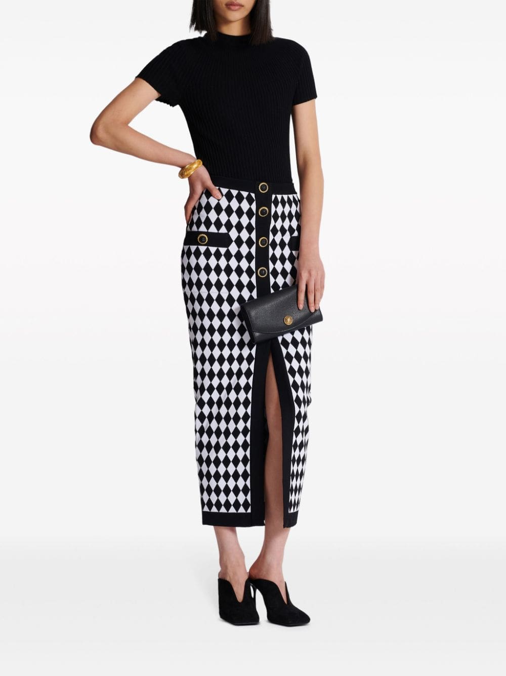 Balmain Emblème leather crossbody bag - Image 3