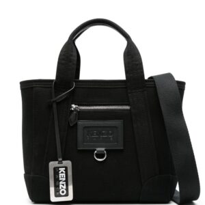 Kenzo logo-tag canvas tote bag