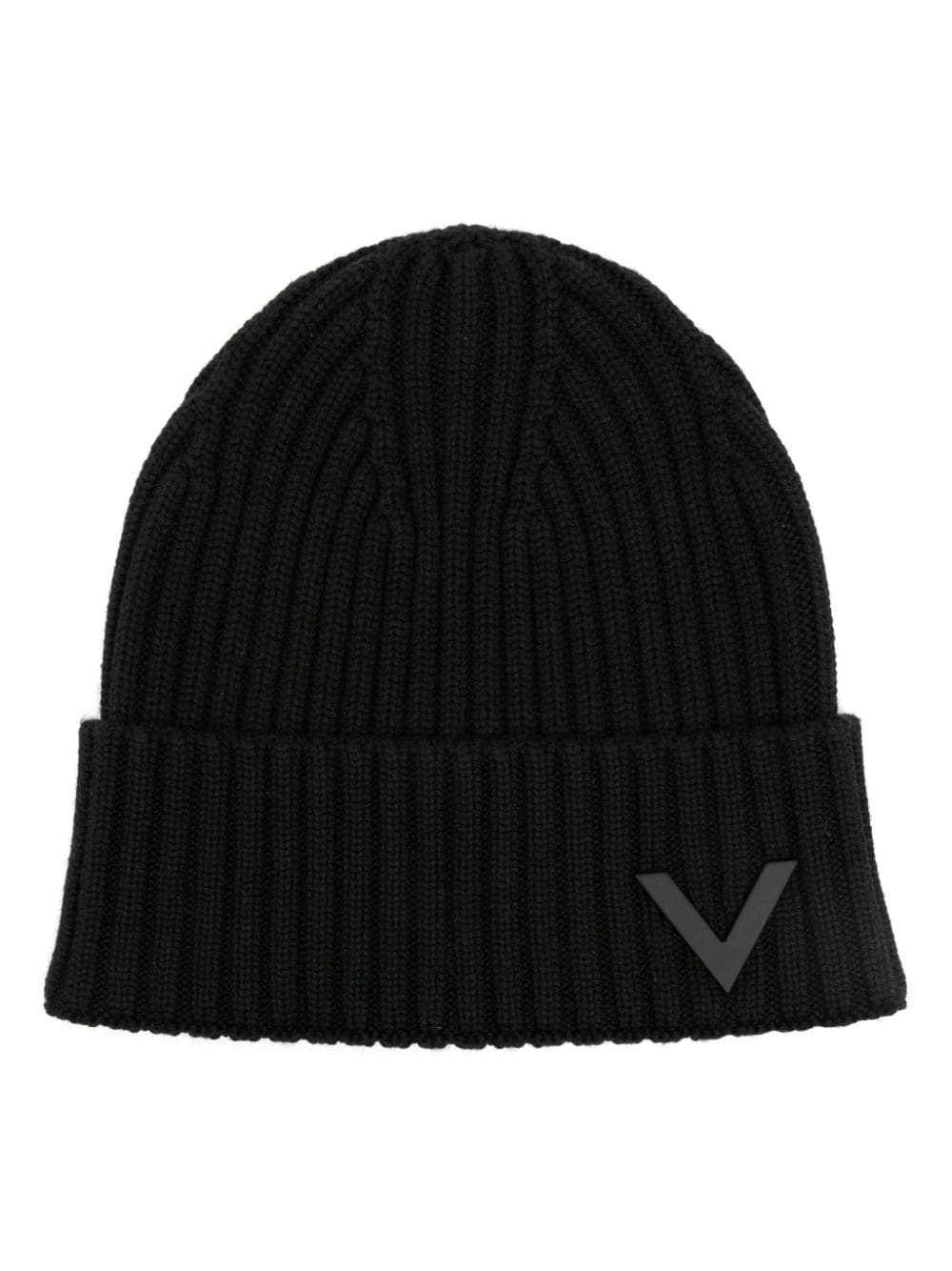 Valentino Garavani VLogo ribbed beanie