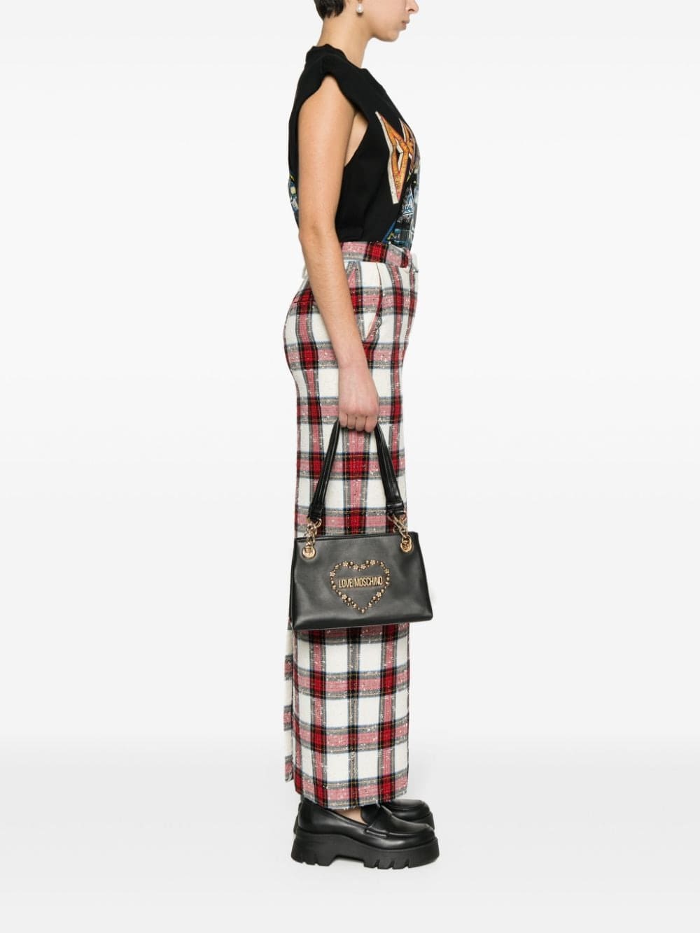 Love Moschino logo-lettering shoulder bag - Image 2