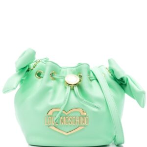 Love Moschino logo-plaque bucket bag