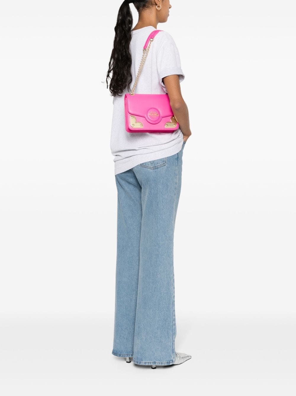 Love Moschino logo-lettering shoulder bag - Image 2