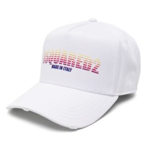 DSQUARED2 logo-print cotton baseball cap