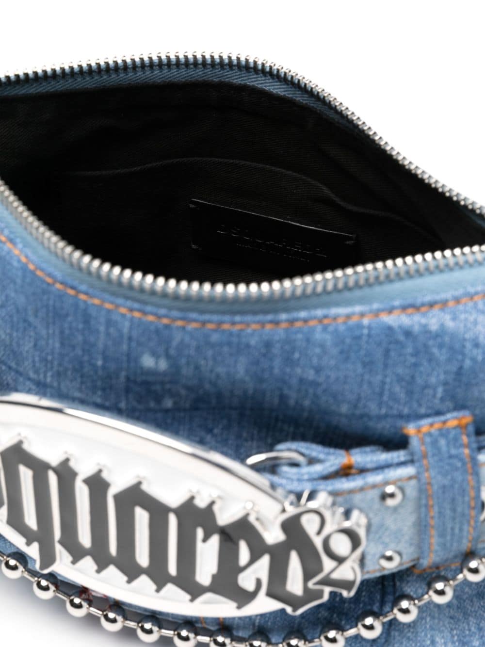 DSQUARED2 Gothic logo-plaque denim bag - Image 5