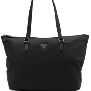 Emporio Armani logo-plaque tote bag