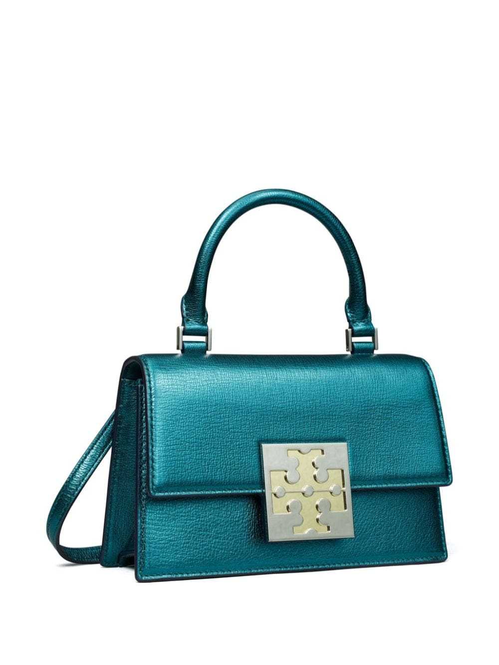 Tory Burch mini Bon Bon metallic-finish tote bag - Image 2