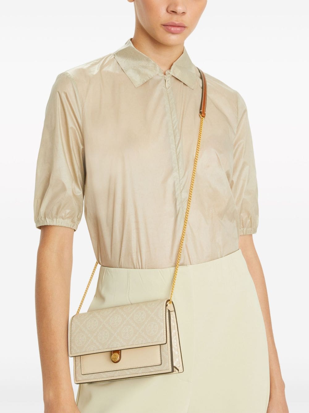 Tory Burch monogram-jacquard mini bag - Image 2