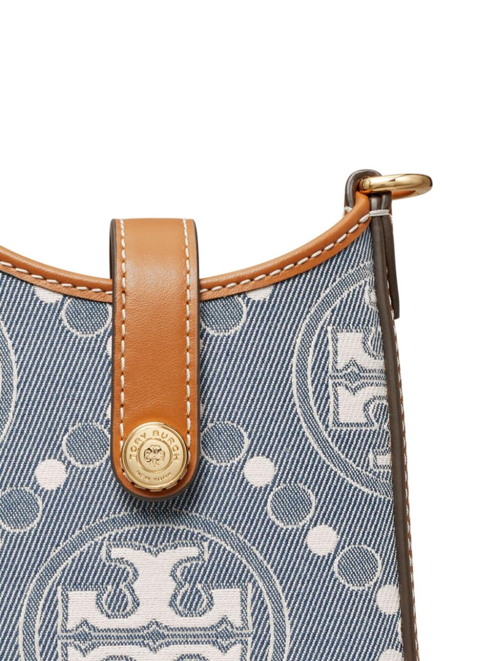 Tory Burch T Monogram denim crossbody bag - Image 4
