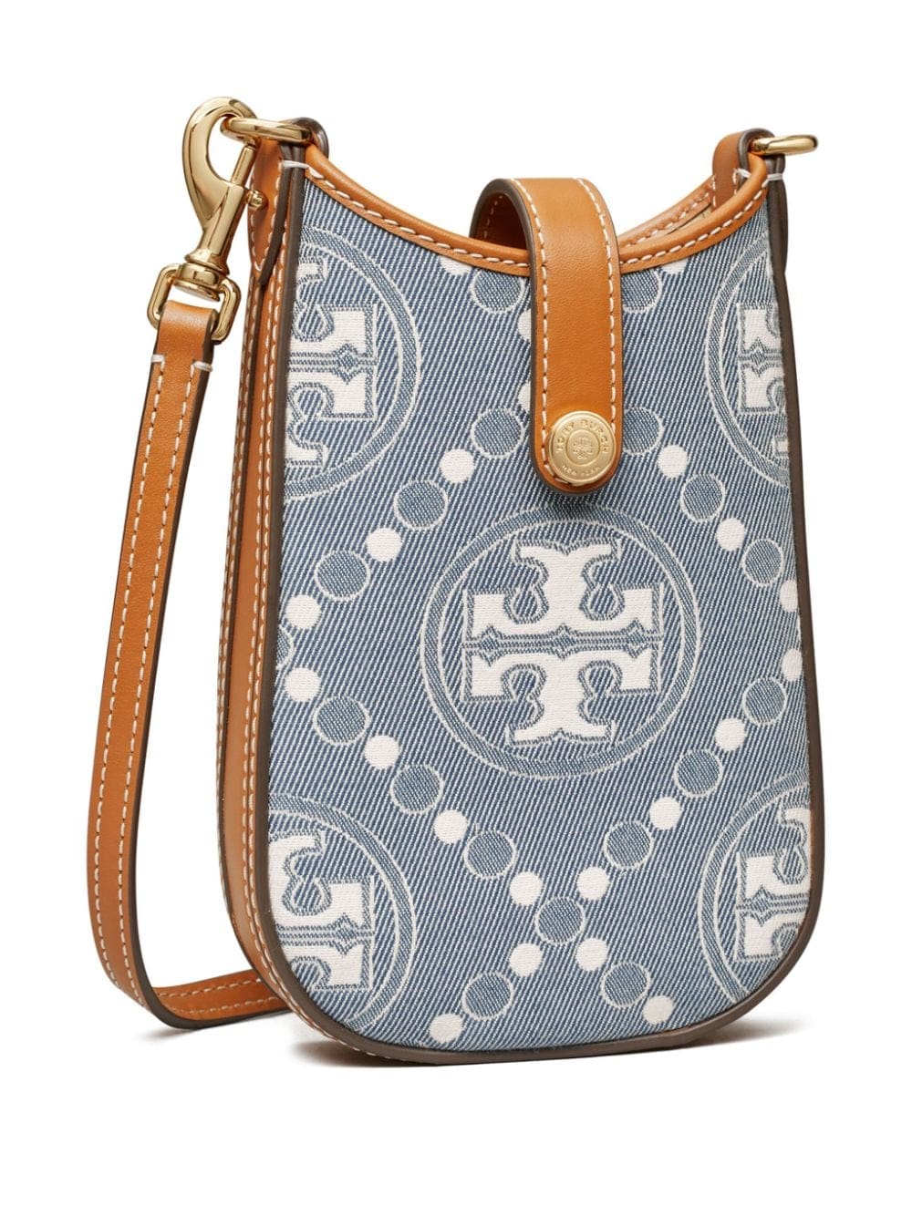 Tory Burch T Monogram denim crossbody bag - Image 3