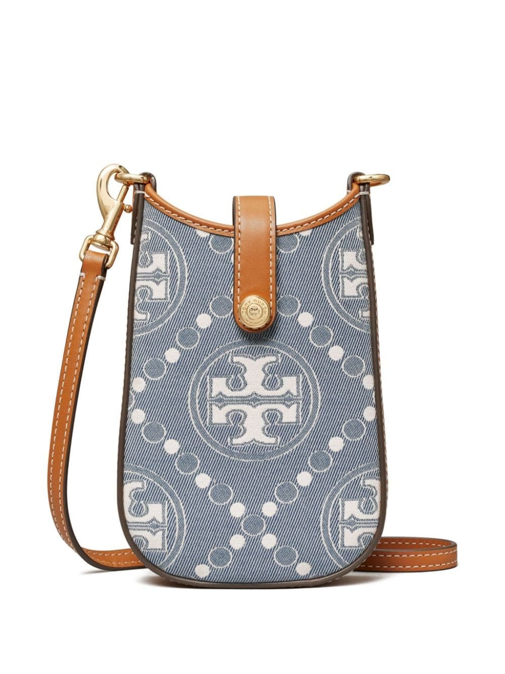 Tory Burch T Monogram denim crossbody bag