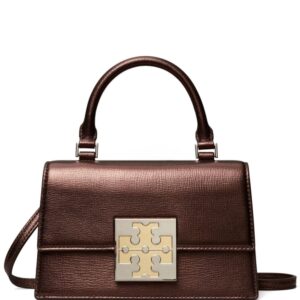 Tory Burch mini Bon Bon metallic-finish tote bag