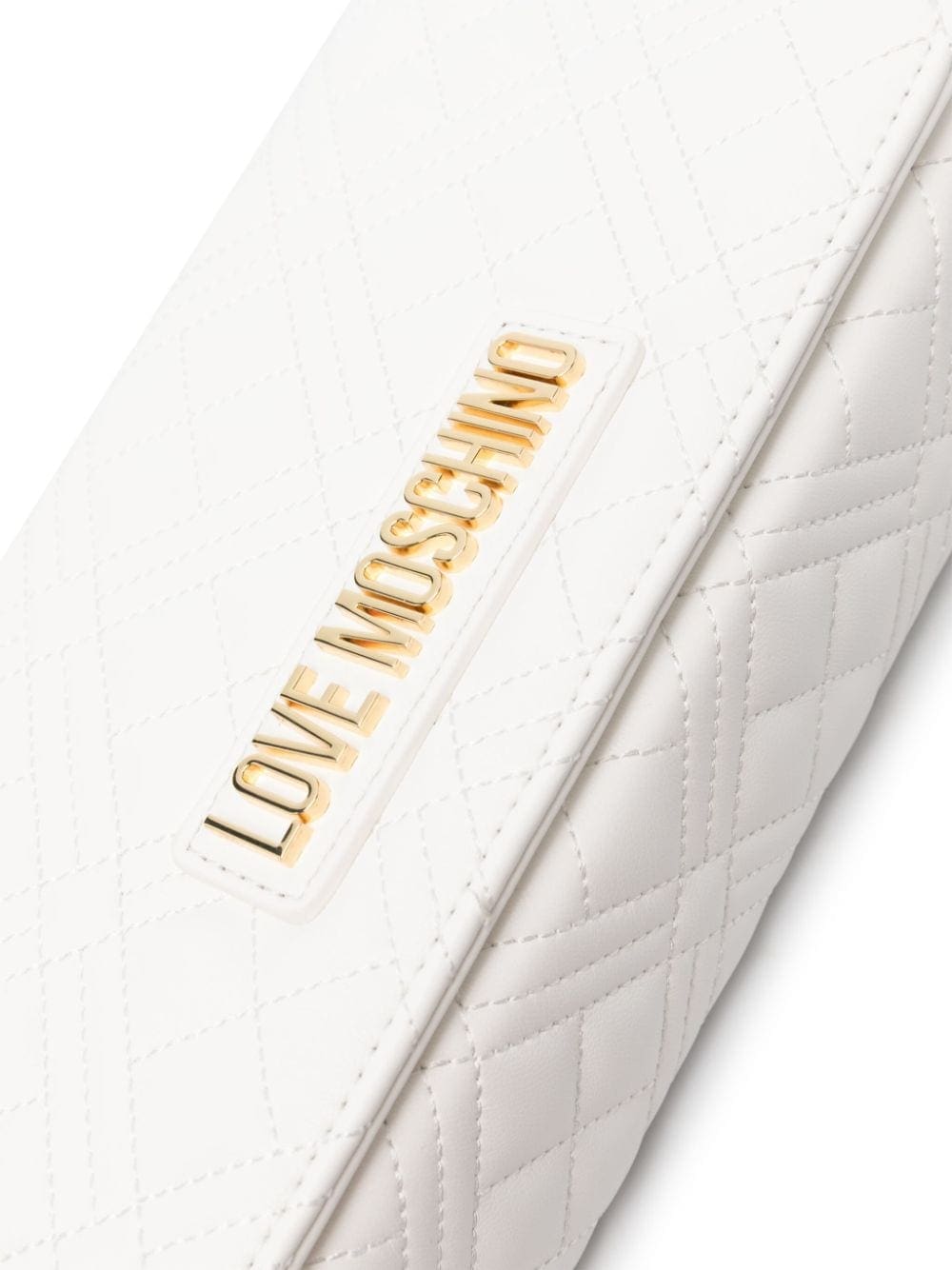 Love Moschino logo-lettering quilted bag - Image 4