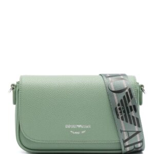 Emporio Armani logo-print leather cross body bag