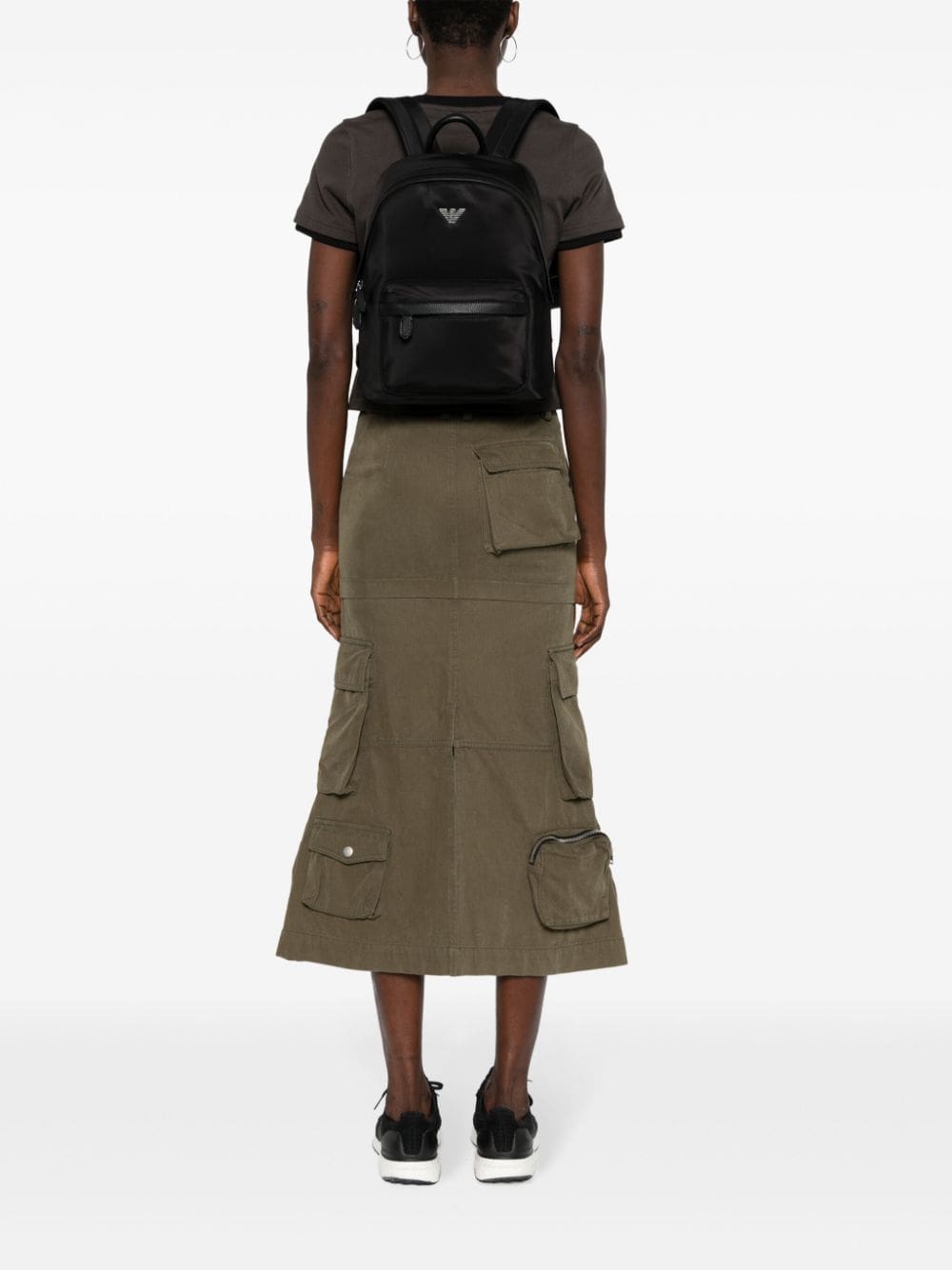 Emporio Armani logo-plaque backpack - Image 2