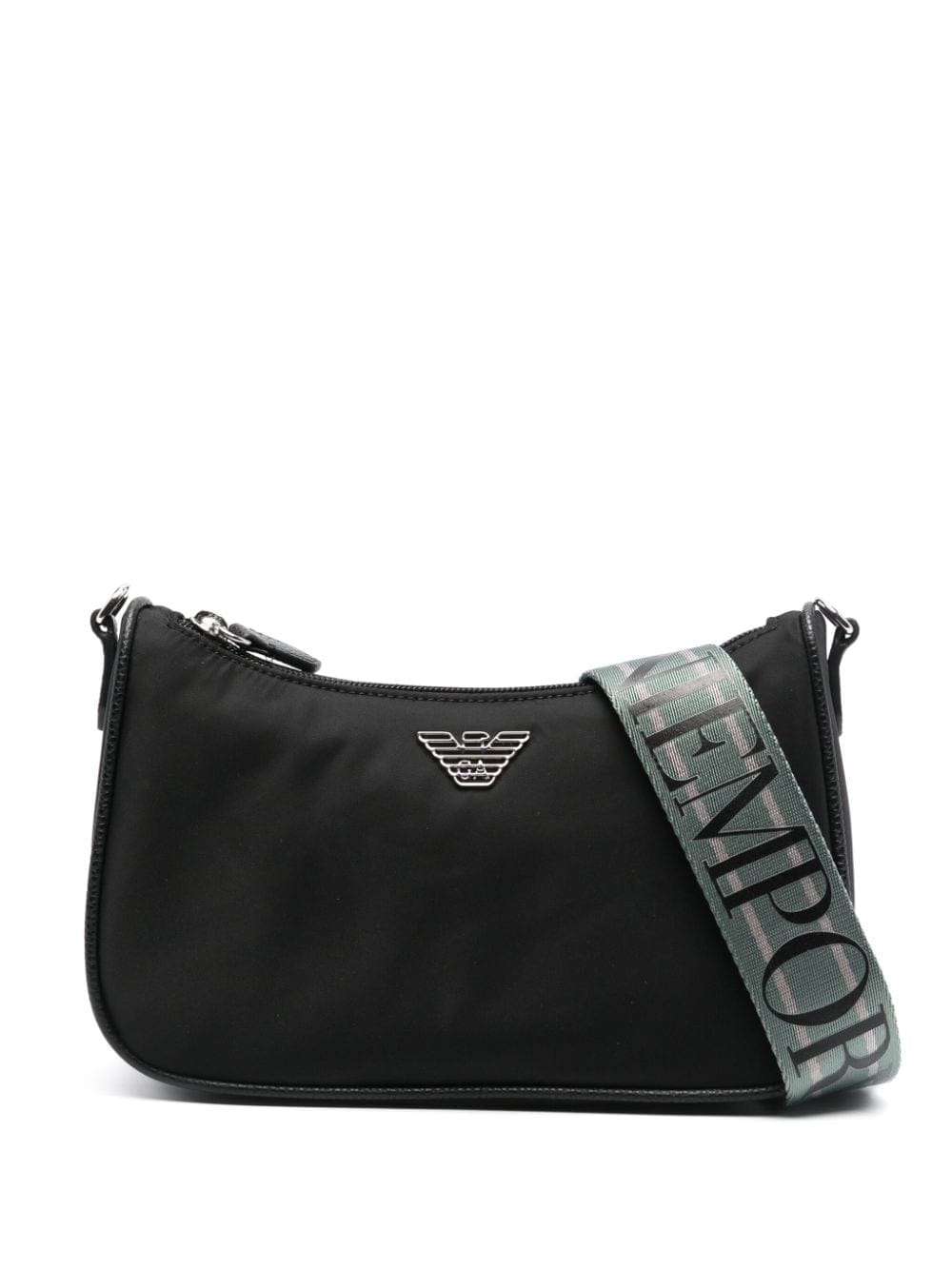 Emporio Armani ASV logo plaque cross body bag