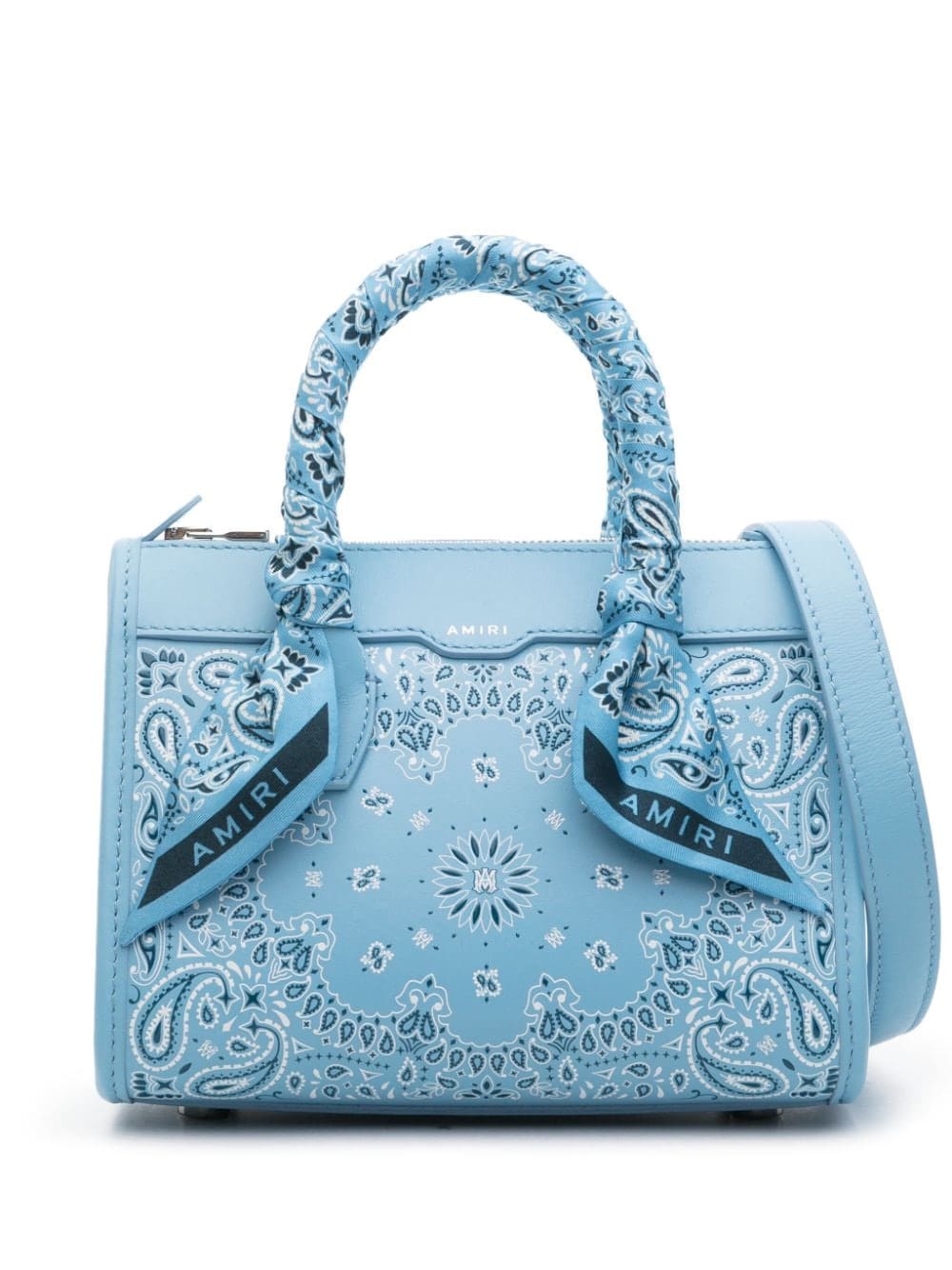 AMIRI mini Bandana leather tote bag