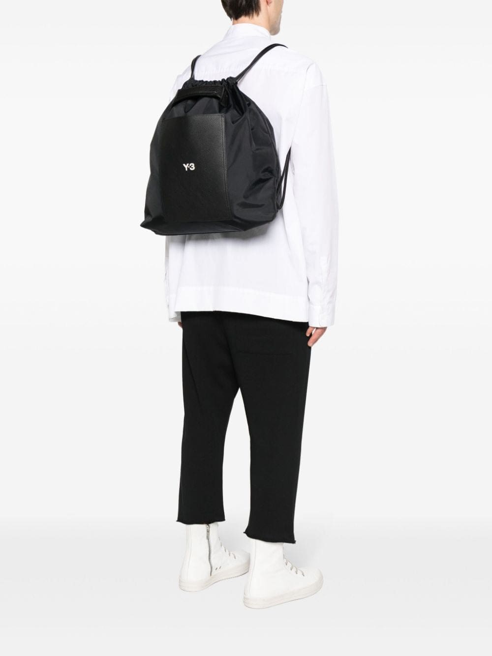Y-3 x Lux logo-debossed backpack - Image 5