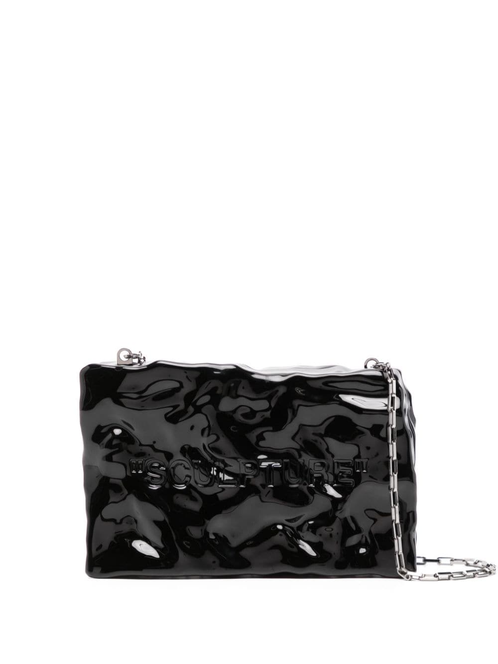 Off-White Quote textured clutch bag