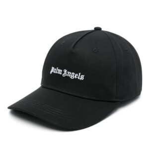 Palm Angels logo-embroidered cotton cap