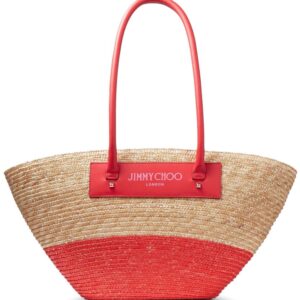 Jimmy Choo Beach Basket woven tote bag