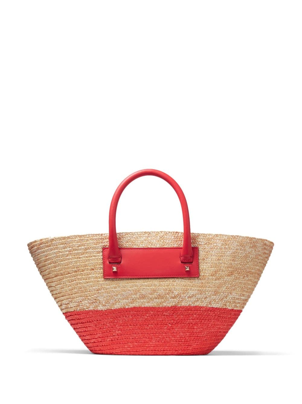 Jimmy Choo small logo-print raffia tote bag - Image 3
