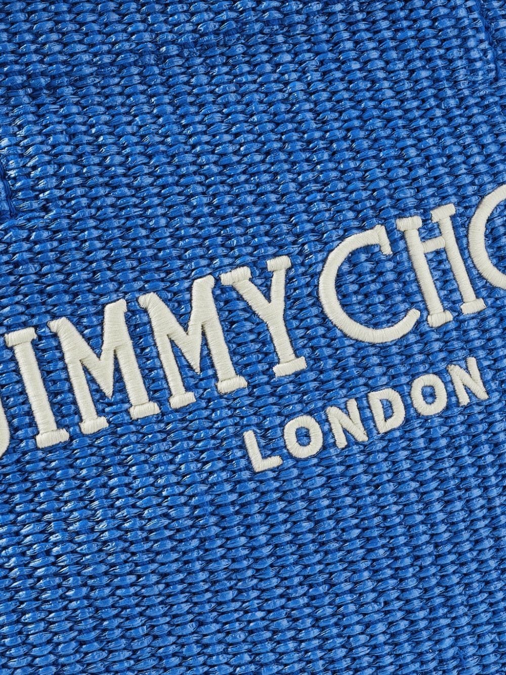 Jimmy Choo medium logo-embroidered beach bag - Image 5