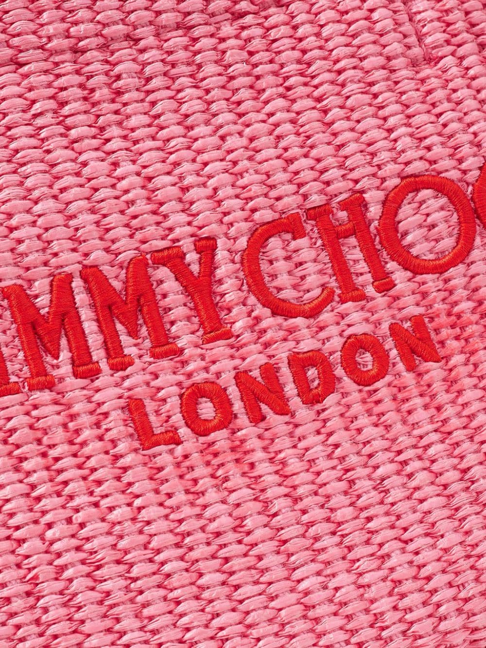 Jimmy Choo mini logo-embroidered beach bag - Image 5