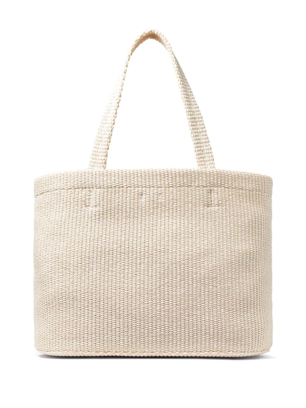 Jimmy Choo logo-embroidered raffia beach bag - Image 2