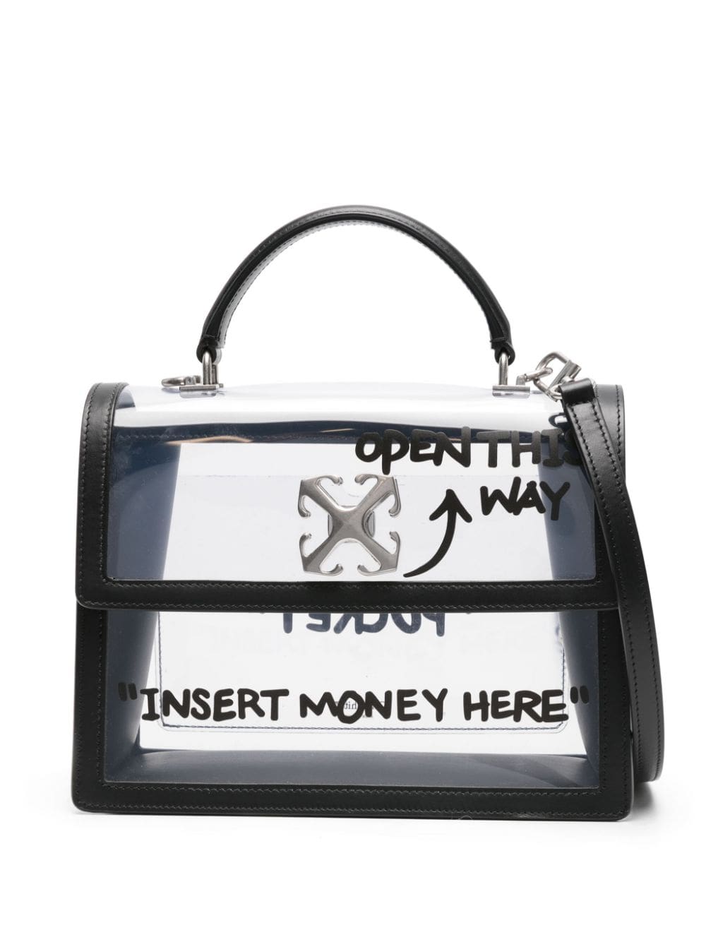 Off-White Jitney 2.8 transparent tote bag