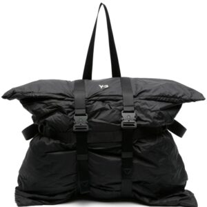 Y-3 buckled ripstop backpack